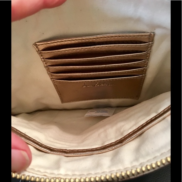 Sam Edelman Zip Tassel Pouch Rose Gold Tapestry - Picture 3 of 7